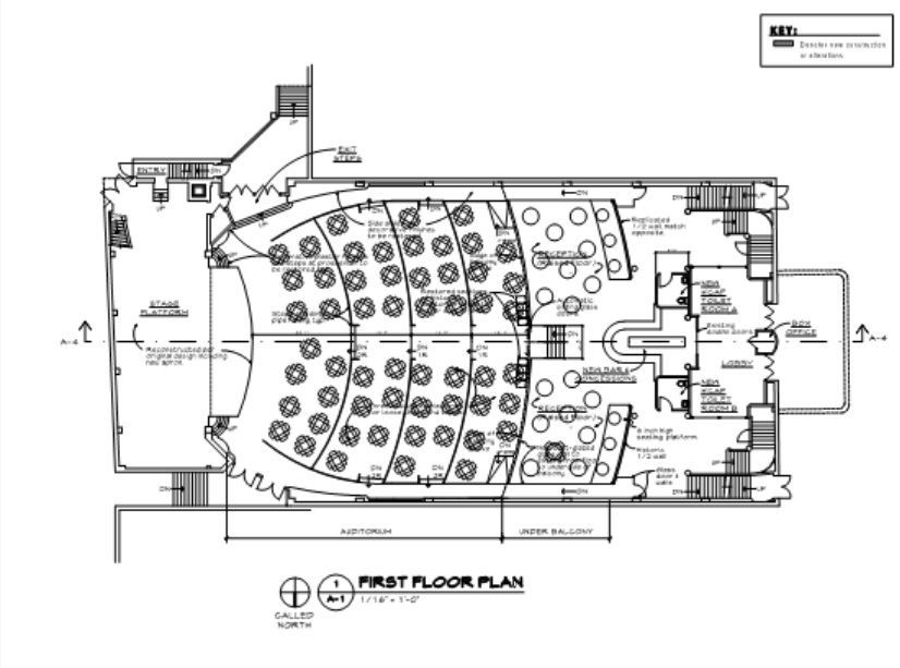 Auburn Schine Theater floor plan